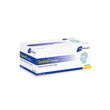 Χειρουργική μάσκα Suavel® Protec με ελαστικές θηλιές αυτιών, μπλε, τύπου IIR | Συσκευασία (50 τεμάχια)
