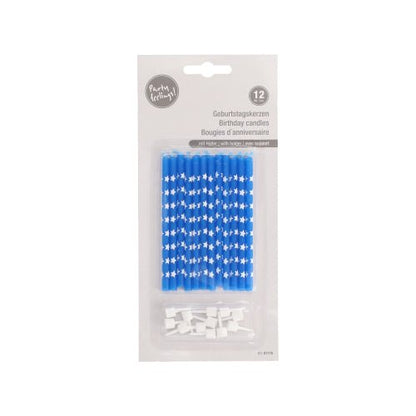 Μια συσκευασία blister με 12 PAPSTAR GmbH γενέθλια κεριά, 10 cm, πολύχρωμα με βάσεις. Ιδανικά για κάθε πάρτι γενεθλίων, πρακτικά συσκευασμένα.