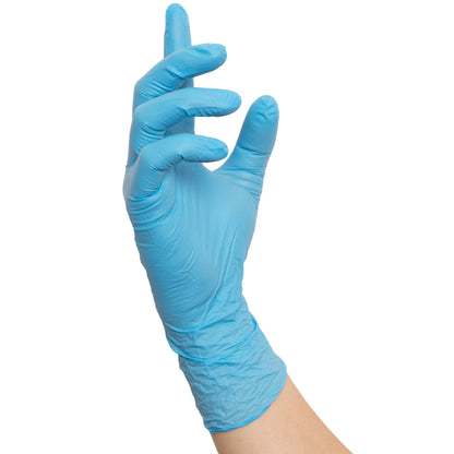NITRAS SUPREME NITRILE, γάντια νιτριλίου μίας χρήσης, μπλε