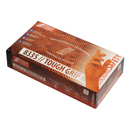 NITRAS TOUGH GRIP N, γάντια μιας χρήσης νιτριλίου, πορτοκαλί