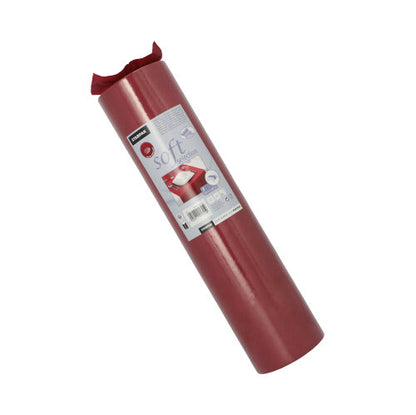 Ένας τυλιγμένος Starpak δρομέας τραπεζιού, υφασμάτινο βελόνα «Soft Selection» (24 m x 40 cm), δείχνει στη μέση μια ετικέτα με το branding της Starpak και λεπτομέρειες προϊόντος.