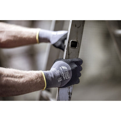 NITRAS SKIN FLEX V, γάντια συναρμολόγησης, γκρι / μαύρο