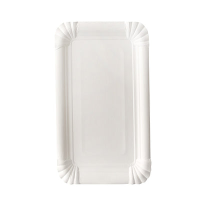 Το PAPSTAR χάρτινο πιάτο τετράγωνο 13x20 cm, λευκό, "pure" (12 τεμάχια) από την PAPSTAR GmbH προσφέρει μια ορθογώνια, φιλική προς το περιβάλλον επιλογή με αυλακωτές άκρες και στρογγυλεμένες γωνίες - ιδανική για εορταστικό σερβίρισμα.