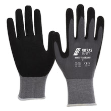 NITRAS FLEXIBLE FIT, γάντια συναρμολόγησης, γκρι / μαύρο