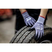 NITRAS FLEXIBLE FIT, γάντια συναρμολόγησης, γκρι / μαύρο