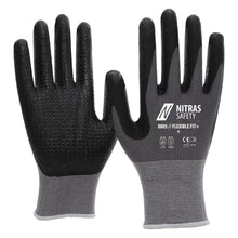 NITRAS FLEXIBLE FIT+, γάντια συναρμολόγησης, γκρι / μαύρο