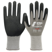 NITRAS FLEXIBLE FIT K, γάντια συναρμολόγησης, γκρι / μαύρο