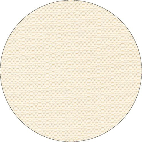 Ένα επίπεδο, στρογγυλό, κρεμώδες αντικείμενο με υφή, επιφάνεια με κουκκίδες μοιάζει με το PAPSTAR τραπεζομάντιλο "ROYAL Collection" σαμπάνια (25 m x 1,18 m) της PAPSTAR GmbH. Το φόντο είναι μονόχρωμο λευκό.