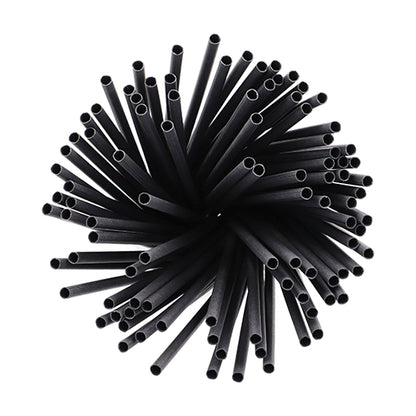 Ένα πακέτο PAPSTAR 100 καλαμάκια, χαρτί Ø 6 mm της PAPSTAR GmbH στέκεται κάθετα σε κυκλική διάταξη, όπως φαίνεται από πάνω, σε λευκό φόντο.