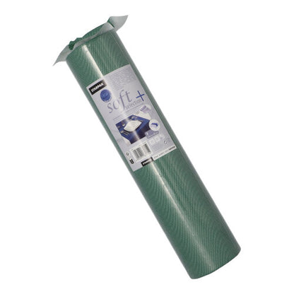 Ένας τυλιγμένος τραπεζομάντηλο Starpak (που μοιάζει με ύφασμα, «Soft Selection Plus», 24 μ x 40 εκ) με εκτενή ετικέτα στέκεται όρθιος σε λευκό φόντο. Ο premium τραπεζομάντηλο είναι ιδανικός για ιδιαίτερες περιστάσεις.