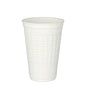 Ο θερμομονωτικός κούπα Starpak 50, PP 0,25 l, Ø 7,8 cm · 11 cm σε λευκό απεικονίζεται όρθιος σε λευκό φόντο. Αυτό το δομημένο κύπελλο προσφέρει αξιόπιστη απόδοση μόνωσης - ιδανικό για ζεστά ροφήματα. Η συσκευασία περιέχει 50 κομμάτια.