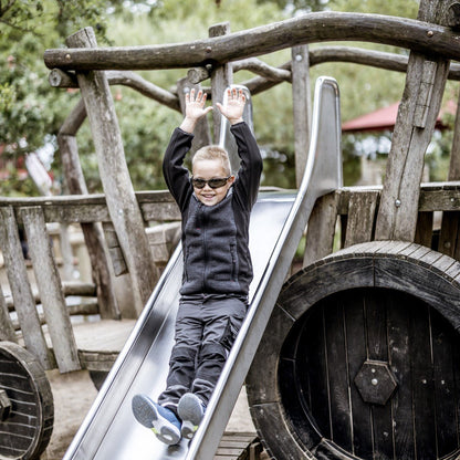 NITRAS MOTION TEX KIDS, πλεκτό μπουφάν softshell, μαύρο