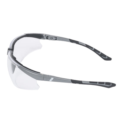 NITRAS VISION PROTECT PREMIUM, γυαλιά κροταφιού, διαφανή / γκρι, ISO 16321-1 πλαστικό | Συσκευασία (12 τεμάχια)