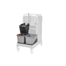 Numatic SRK 1 μαύρη - πρέσα γενικής χρήσης, με βαφή πούδρας, κάδος 2 x 17 λίτρων και μπολ για 17 λίτρα Συσκευασία (1 τεμάχιο)