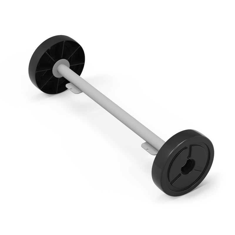 Numatic Μεγάλοι πίσω κύλινδροι, συμπεριλαμβανομένου του άξονα (EcoMatic) | Συσκευασία (1 τεμάχιο)