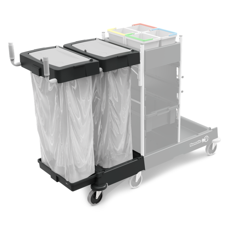 Σετ επέκτασης μονάδας Numatic waste 240 λίτρων για SM-4, με βαφή πούδρας, μαύρο (Reflo) | Συσκευασία (1 τεμάχιο)