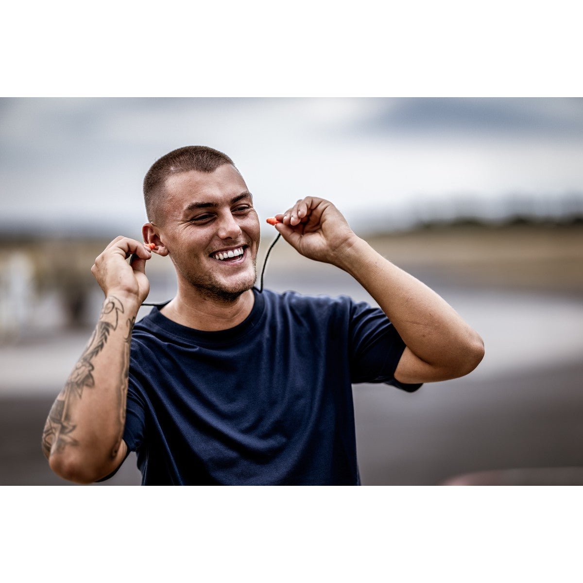 NITRAS MUTE PLUGS, βύσματα προστασίας ακοής, πορτοκαλί / μαύρο, EN 352-2 πλαστικό | Συσκευασία (48 τεμάχια)