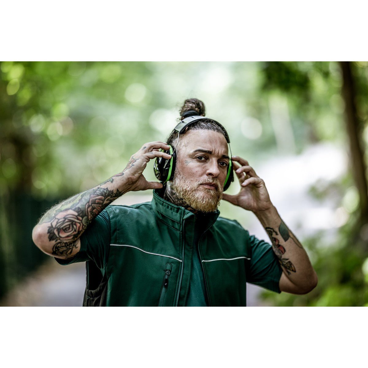 NITRAS MUTE DEFENDER PRO, ωτοασπίδες, μαύρο / πράσινο, EN 352-1 πλαστικό | Συσκευασία (1 τεμάχιο)