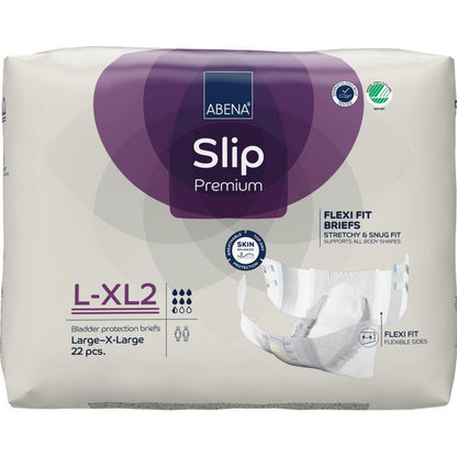 Μια συσκευασία ABENA Slip Flexi Fit M-L Premium της Abena Re-Seller GmbH με 22 τεμάχια χαρακτηρίζεται από ευέλικτα εσώρουχα για τέλεια εφαρμογή και υλικά φιλικά προς το δέρμα.