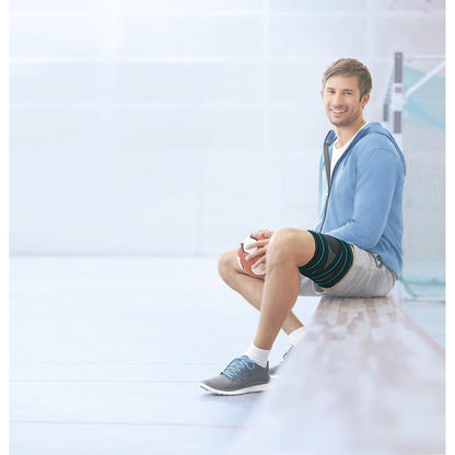Επίδεσμος μηρού Actimove PowerMotion, ανθρακί – σε χρήση