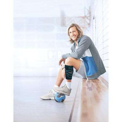 Επίδεσμος γάμπας Actimove PowerMotion, ανθρακί – σε χρήση