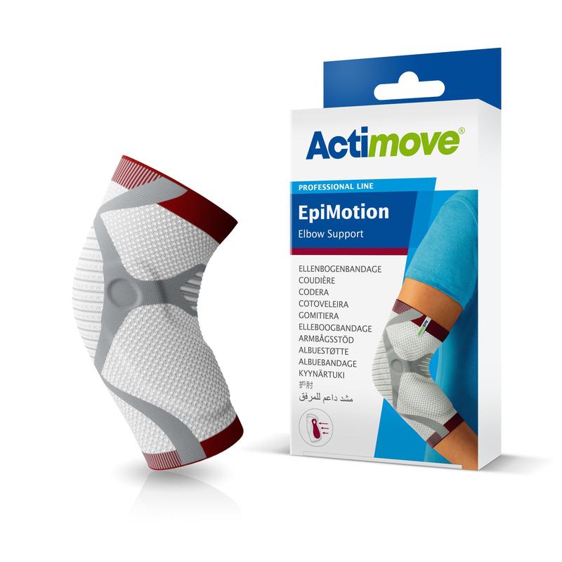 Actimove EpiMotion, επίδεσμος αγκώνα, λευκό/γκρι/κόκκινο
