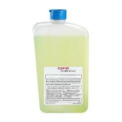 Το CWS Cleanseat Universal Disinfectant Liquid (1 τεμάχιο) διατίθεται σε διαφανές πλαστικό μπουκάλι με μπλε πώμα και λευκή ετικέτα με κόκκινο λογότυπο «CWS» — ιδανικό για την υγιεινή των επιφανειών.