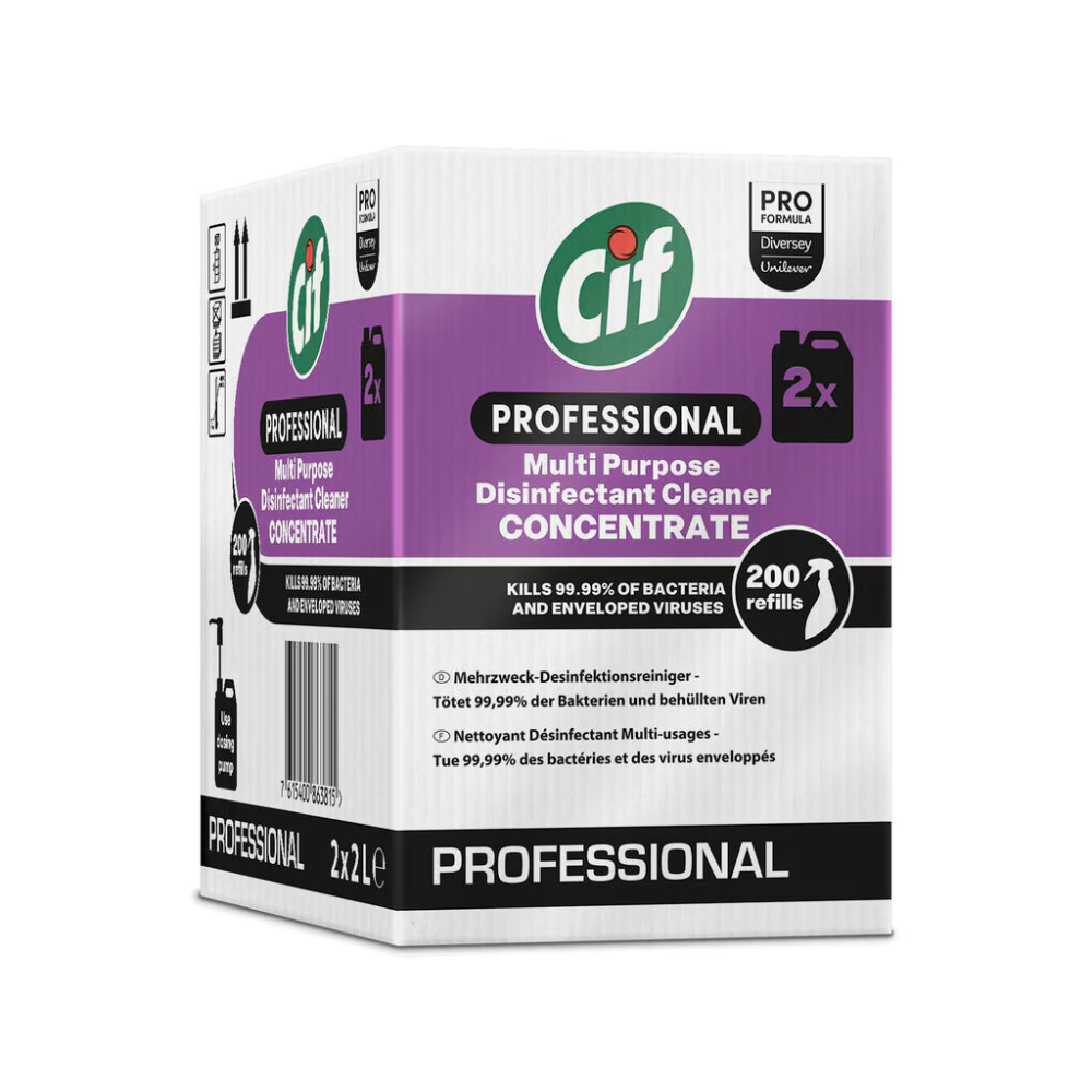 Cif Professional Συμπυκνωμένο Απολυμαντικό Καθαριστικό πολλαπλών χρήσεων | Δοχείο (2 l)
