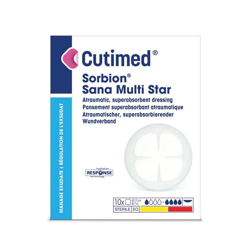 Cutimed Sorbion Sana Multi Star, επίθεμα πληγών