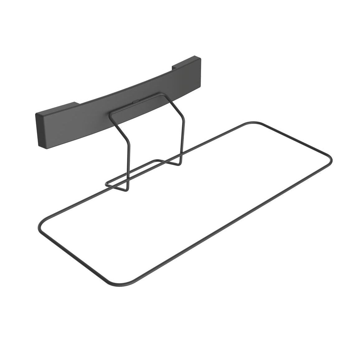 Ο διαγώνιος σκελετός στήριξης Moppbehälterrahmen Di Protect από την Diversey Deutschland GmbH & Co. OHG είναι ένας μαύρος, ορθογώνιος τοίχος με διαγώνιο σχεδιασμό και συρμάτινο πλαίσιο για κρέμασμα ή κράτημα αντικειμένων.