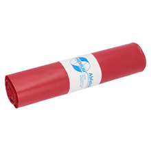 Ένας τυλιγμένος σάκος απορριμμάτων DEISS 11730, κατασκευασμένος από την EMIL DEISS KG (GmbH + Co.) στη Γερμανία, εμφανίζει μια λευκή ετικέτα με κείμενο και λογότυπο. Τονίζει τη χωρητικότητά του των 70 λίτρων και τη δέσμευση για τη χρήση ανακυκλωμένων υλικών.