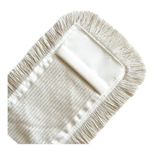 Μια κοντινή λήψη του Arcora SUPERPAD GRÜN από την Arcora International GmbH, ένα ορθογώνιο πανί καθαρισμού μικροϊνών με μπεζ άκρες με κρόσσια, δομημένο κέντρο και μια τσέπη για στερέωση σε κοντάρι σφουγγαρίστρας - ιδανικό για καθαρισμό επιφανειών.