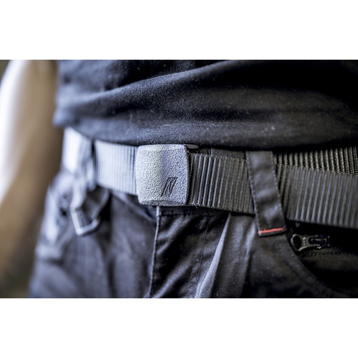 Ζώνη NITRAS με πλαστική πόρπη, μαύρο Πολυεστέρας: 100% | Συσκευασία (1 τεμάχιο)