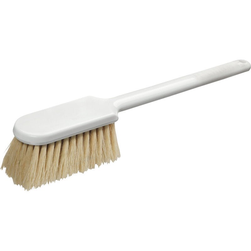 Η BACKOFENBÜRSTE,NATURFIBRE 395X60X60MM της Haug Bürsten KG έχει μια μακριά πλαστική λαβή και σκληρές, ελαφριές φυσικές ίνες. Η ορθογώνια κεφαλή της βούρτσας με στρογγυλεμένες άκρες είναι ιδανική για τον σχολαστικό καθαρισμό του φούρνου.