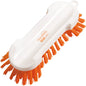 Η Haug Bürsten KG ANTI BAC ΒΟΥΡΤΣΑ ΠΛΥΣΙΜΑΤΟΣ ΣΤΡΟΓΓΥΛΗ PBT ΠΟΡΤΟΚΑΛΙ, ø 0,50MM ΣΚΛΗΡΗ είναι μια λευκή πλαστική βούρτσα καθαρισμού με σκληρές πορτοκαλί τρίχες και στις δύο πλευρές, εργονομική καμπυλωτή λαβή και τρύπα για κρέμασμα για εύκολη χρήση.