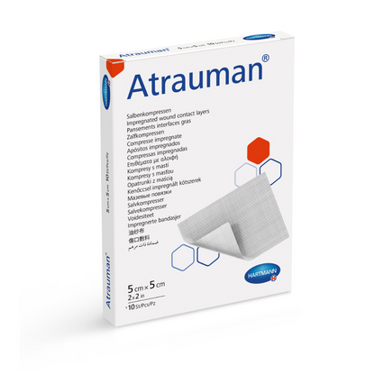 Hartmann Atrauman® αποστειρωμένη γάζα αλοιφής 5 x 5 cm