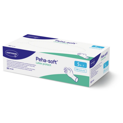 Hartmann Peha-soft® Latex protect, γάντι εξέτασης χωρίς πούδρα, μέγεθος S