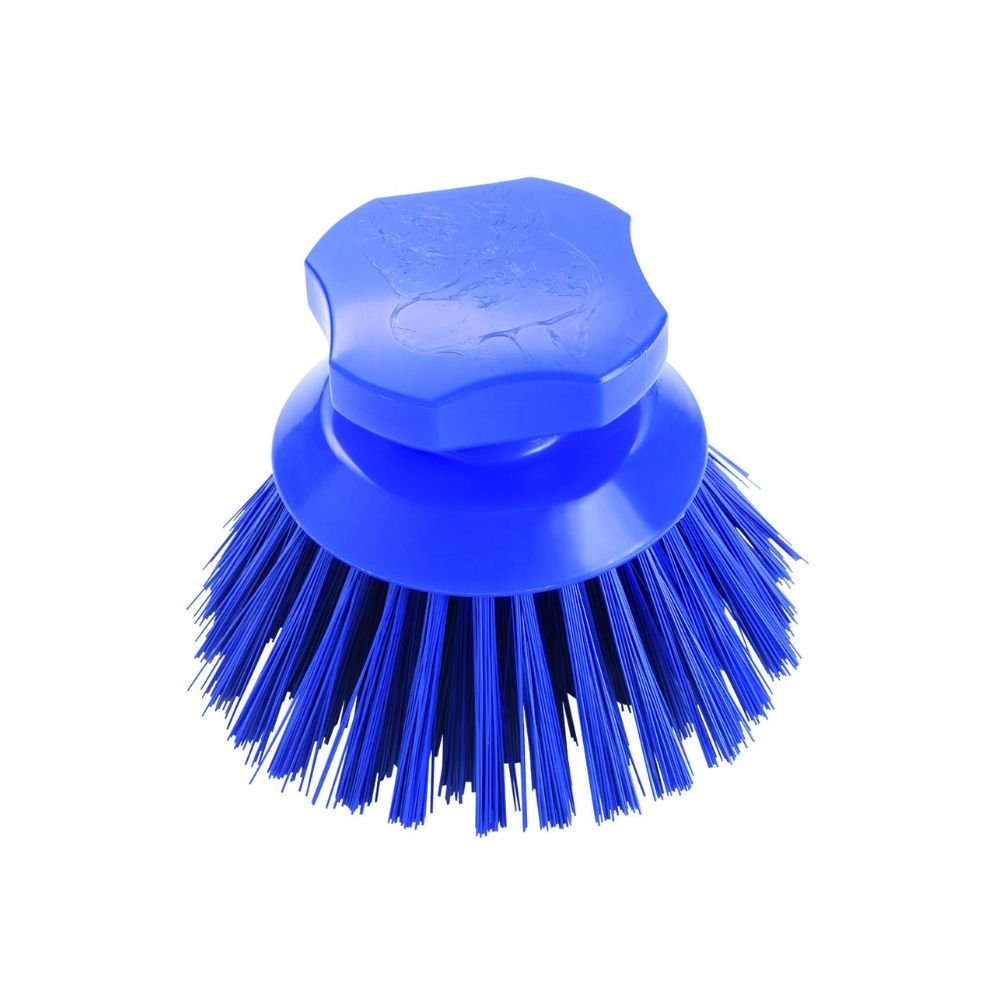 Η βούρτσα κουμπιών Haug 90 x 120 mm πλήρους χρώματος από την Haug Bürsten KG διαθέτει σκληρές, πυκνές τρίχες από PBT και στρογγυλή, εργονομική λαβή από πλαστικό, που εξασφαλίζει υψηλότερα πρότυπα υγιεινής.
