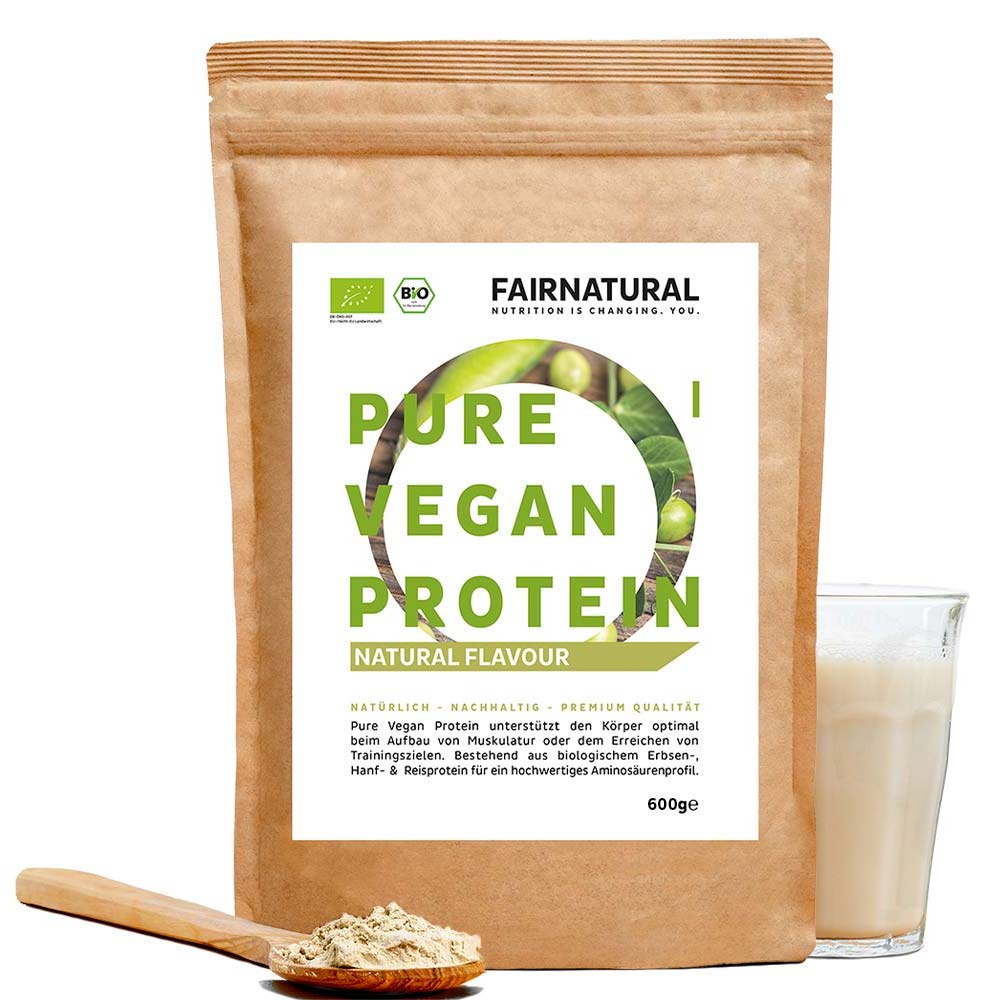 Βιολογική vegan πρωτεΐνη σε σκόνη ουδέτερη χωρίς σόγια