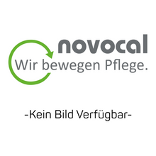 Logo mit "novocal Wir bewegen Pflege." in grau und grün, mit einem teilweise grünen Pfeil. Darunter "-Kein Bild Verfügbar-" in schwarz, wie bei der Novocal Edelstahlhalterung für Kanülenabwurfbehälter am Schrankkorpus montiert (1 Stück).