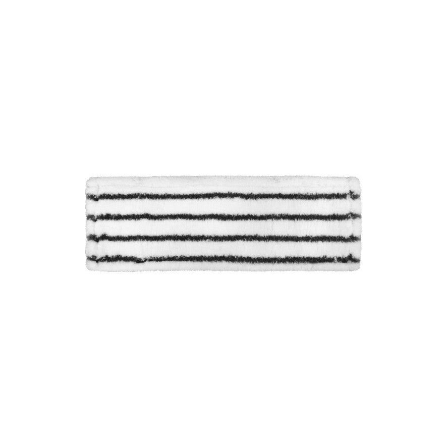 Το Arcora EXCELLENT HARD MOPP ΓΚΡΙ-ΛΕΥΚΟ από την Arcora International GmbH είναι ένα ορθογώνιο πανί σφουγγαρίσματος σε γκρι-λευκό με πέντε μαύρες λωρίδες - ιδανικό για τον αποτελεσματικό καθαρισμό σκληρών δαπέδων. Απεικονίζεται σε λευκό φόντο.