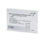 Μια συσκευασία με την επιγραφή „Pluslife SARS-CoV-2/Influenza A/Influenza B/RSV Nukleinsäure PCR Kontrollkit | Πακέτο (1 ζευγάρι)“ από την Sunggo Europe B.V. περιέχει πιστοποιητικά, στοιχεία επικοινωνίας και δείχνει μια εικόνα δύο φιαλιδίων, υπογραμμίζοντας τη λειτουργία του προϊόντος ως ακριβές κιτ ελέγχου για μια αποτελεσματική δοκιμή PCR για την γρίπη.