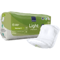 Μια πράσινο-λευκή συσκευασία ABENA Light Normal 2, Premium | Συσκευασία (12 τεμάχια) της Abena Re-Seller GmbH βρίσκεται δίπλα σε μια μη διπλωμένη επένδυση. Η συσκευασία δείχνει λεπτομέρειες προϊόντος, σύμβολα και υπογραμμίζει την απορροφητικότητα.