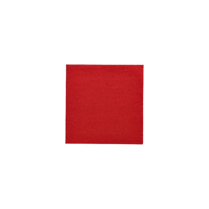 Οι χαρτοπετσέτες «DAILY Collection» της PAPSTAR GmbH με 1/4 πτυχή και διαστάσεις 24 cm x 24 cm σε μονόχρωμο κόκκινο είναι εξαιρετικές για μια κομψή διακόσμηση τραπεζιού και ξεχωρίζουν οπτικά από το λευκό υπόβαθρο.