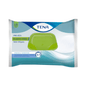 Τα TENA ProSkin Plastic-Free Feuchttücher, που προσφέρονται από την TENA – Essity Germany GmbH σε συσκευασία των 48 τεμαχίων, έρχονται σε συσκευασία με πράσινο-μπλε σχέδιο και επανασφραγιζόμενο πράσινο καπάκι. Αυτά τα μαντηλάκια χαρακτηρίζονται ως φρεσκοαρωματισμένα, προσφέρουν προστασία δέρματος και είναι ιδανικά για την καθημερινή σωματική υγιεινή λόγω της απαλή τους σύνθεσης για ευαίσθητο δέρμα.