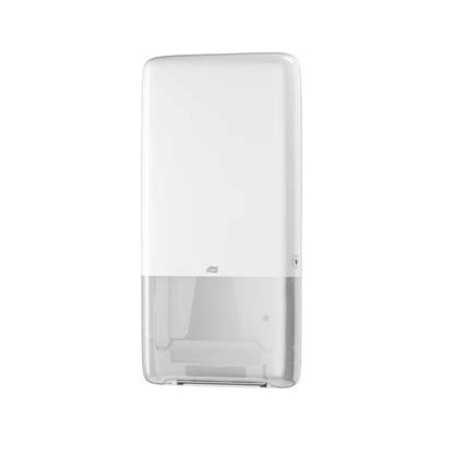 Η συσκευή Tork PeakServe® 552500 για ατελείωτες πετσέτες χεριών Elevation H5 από την TORK - Essity Professional Hygiene Germany GmbH είναι μια λευκή, επιτοίχια συσκευή με διαφανές κάτω μέρος για εύκολο έλεγχο των ρολών. Ο απλός, μοντέρνος σχεδιασμός της την καθιστά ιδανική για χώρους υγιεινής υψηλής συχνότητας και εξασφαλίζει αδιάλειπτη διαθεσιμότητα ατελείωτων πετσετών χεριών.