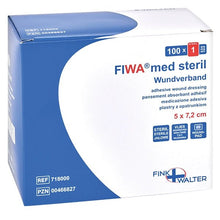 FIWA med αποστειρωμένο επίδεσμο τραυμάτων fleece 5 x 7,2cm | Συσκευασία (100 τεμάχια)