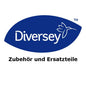 Η εικόνα δείχνει το λογότυπο της Diversey Deutschland GmbH & Co. OHG πάνω από "Αξεσουάρ και Ανταλλακτικά" και αναδεικνύει προϊόντα όπως το φίλτρο TASKI AERO UP HEPA H13 (συσκευασία, 1 τεμάχιο) για βελτιωμένη ποιότητα αέρα.