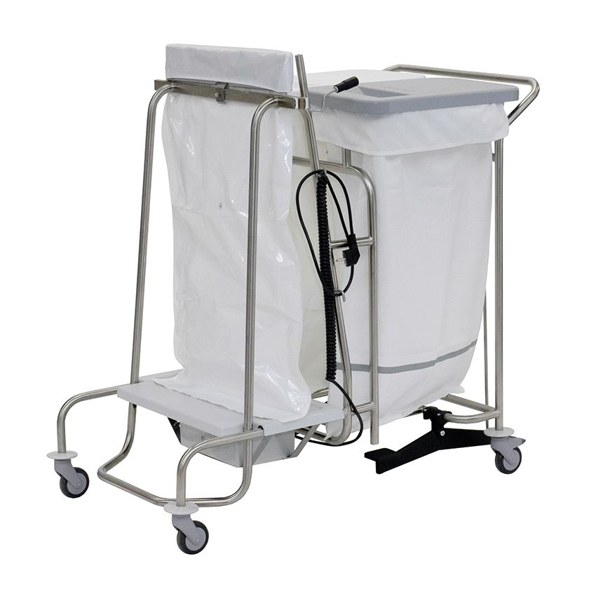 Der Novocal Stationswagen verfügt über einen vollverschweißten Edelstahlrahmen und Rundrohrverbindungen - ideal für Krankenhäuser oder gewerbliche Anwendungen, die einen dauerhaften Transport benötigen. Geliefert als eine Packung (1 Stück). Marke: Novocal.