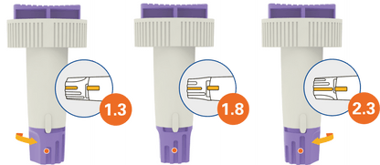 Νυστέρια ασφαλείας Alphacheck TRI 23G | Συσκευασία (100 τεμάχια)